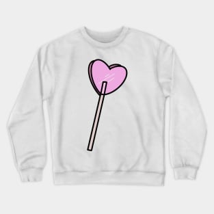 Pink Heart Lollipop Crewneck Sweatshirt